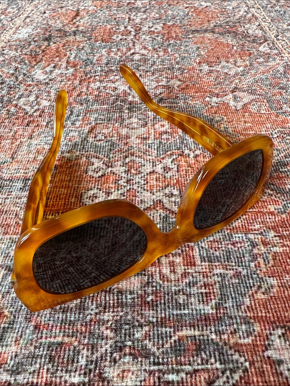 Anthropologie x I-Sea Jolene Sunglasses Sunnies in Beige Honey Tortoiseshell - Picture 3 of 8